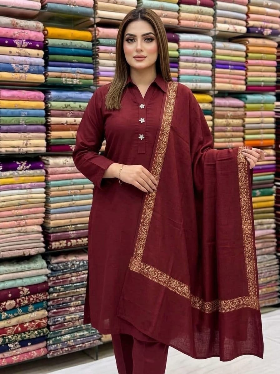 Premium pashmina -3 piece unstitched