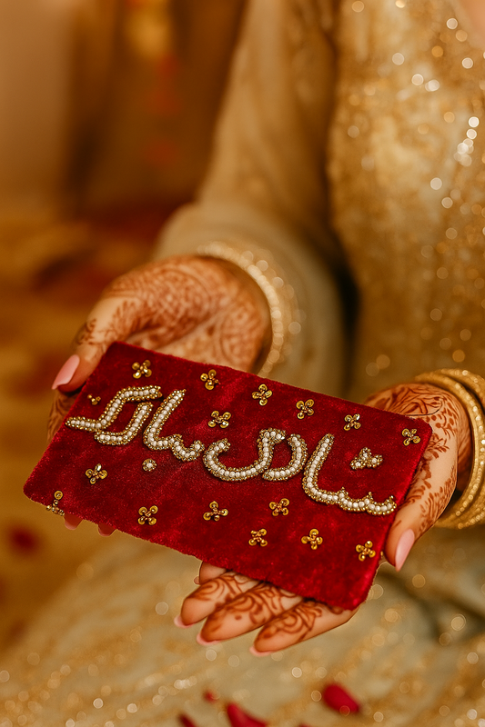 Elegant Handmade Beaded Money Envelope – Wedding Gift Edition