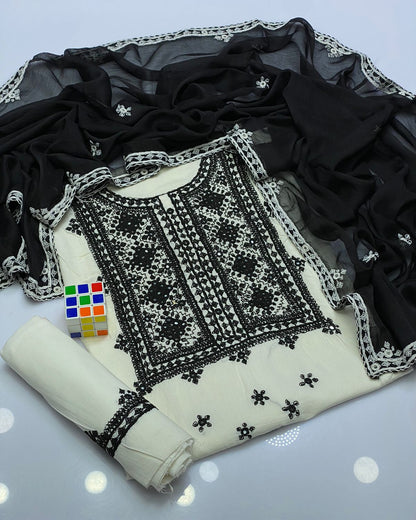 Balochi Emb Lawn -3pc