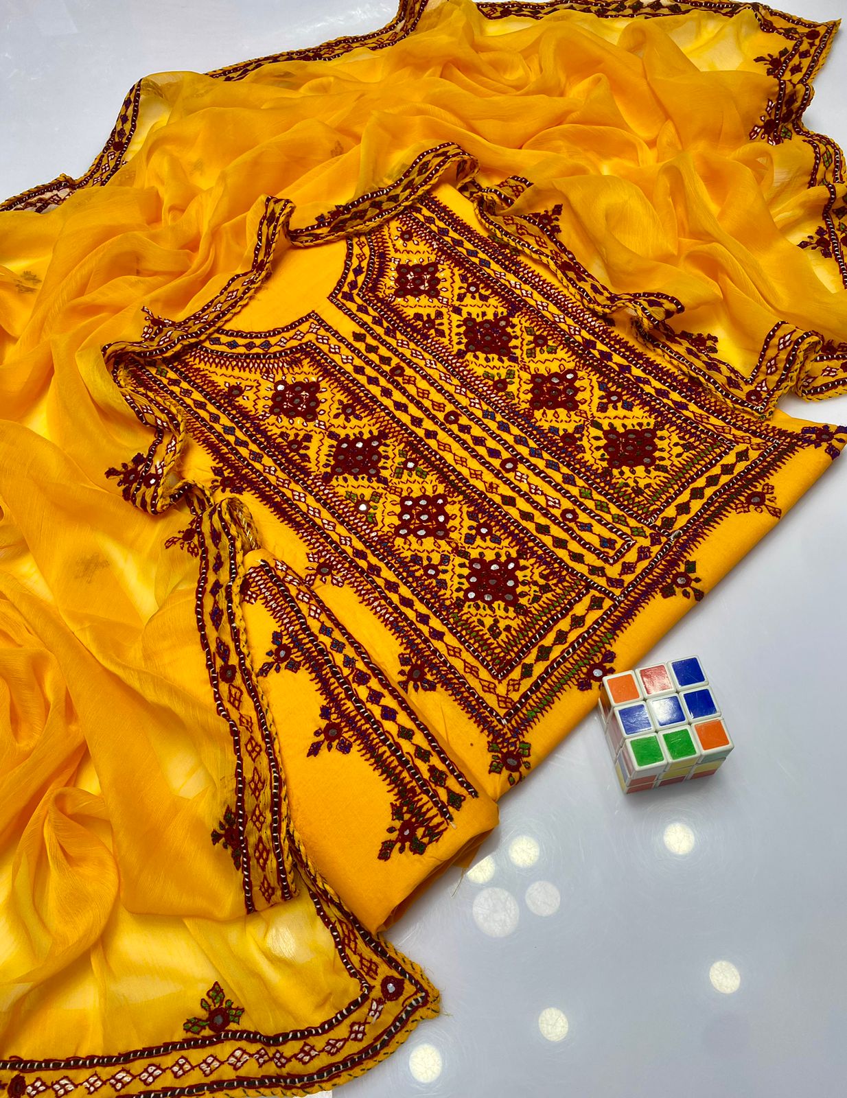 Balochi Emb Lawn -3pc