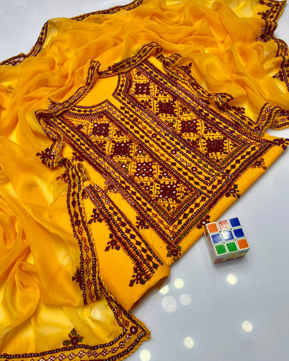 Balochi Emb Lawn -3pc