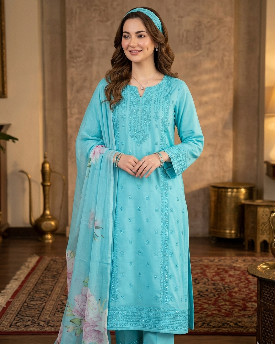 Bareeze Lawn -3 piece suit