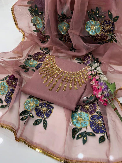 Organza Handpaint - 2 Piece
