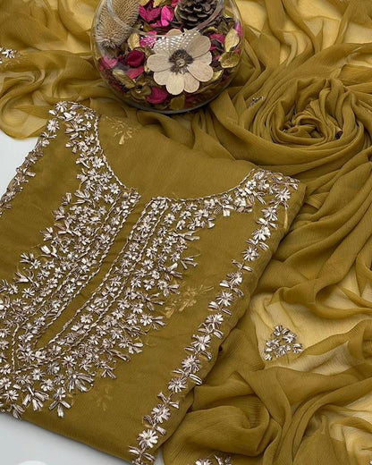 Gotta Grace - Handmade 2pc chiffon Suit