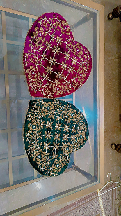 Heart Table Mat – Handmade