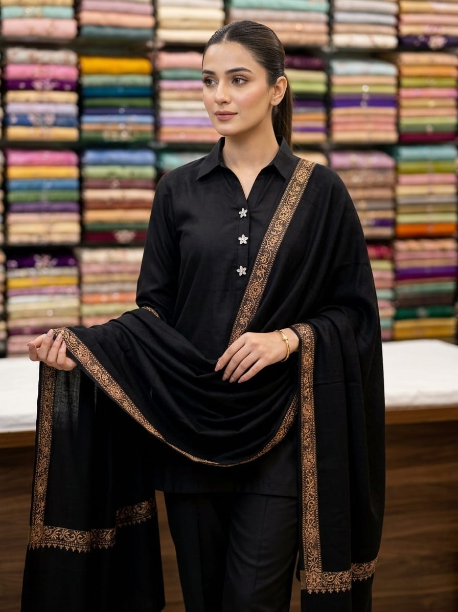 Premium pashmina -3 piece unstitched