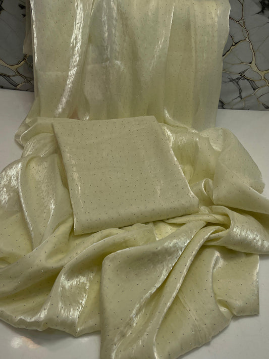 Korean Sheesha Silk sari