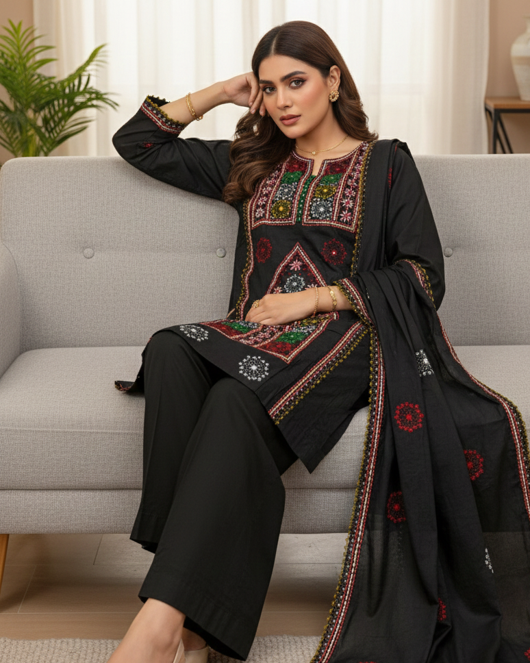 Handcrafted Lawn - 3 piece