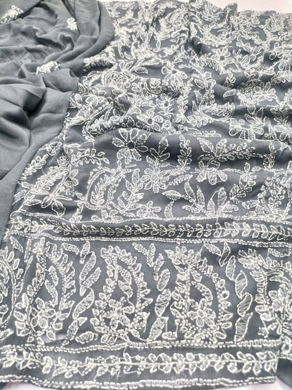 Premium hand emb bamber Chiffon -2 piece