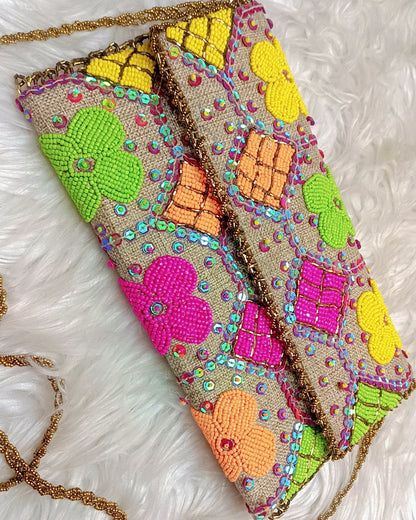 Elegant Beaded Evening Clutch