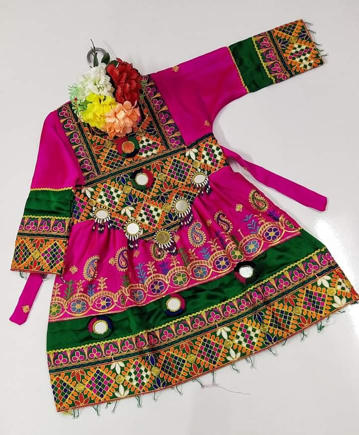 Kids Stitched Pathani/Balochi/Afghani Silk Dress - 3 Piece