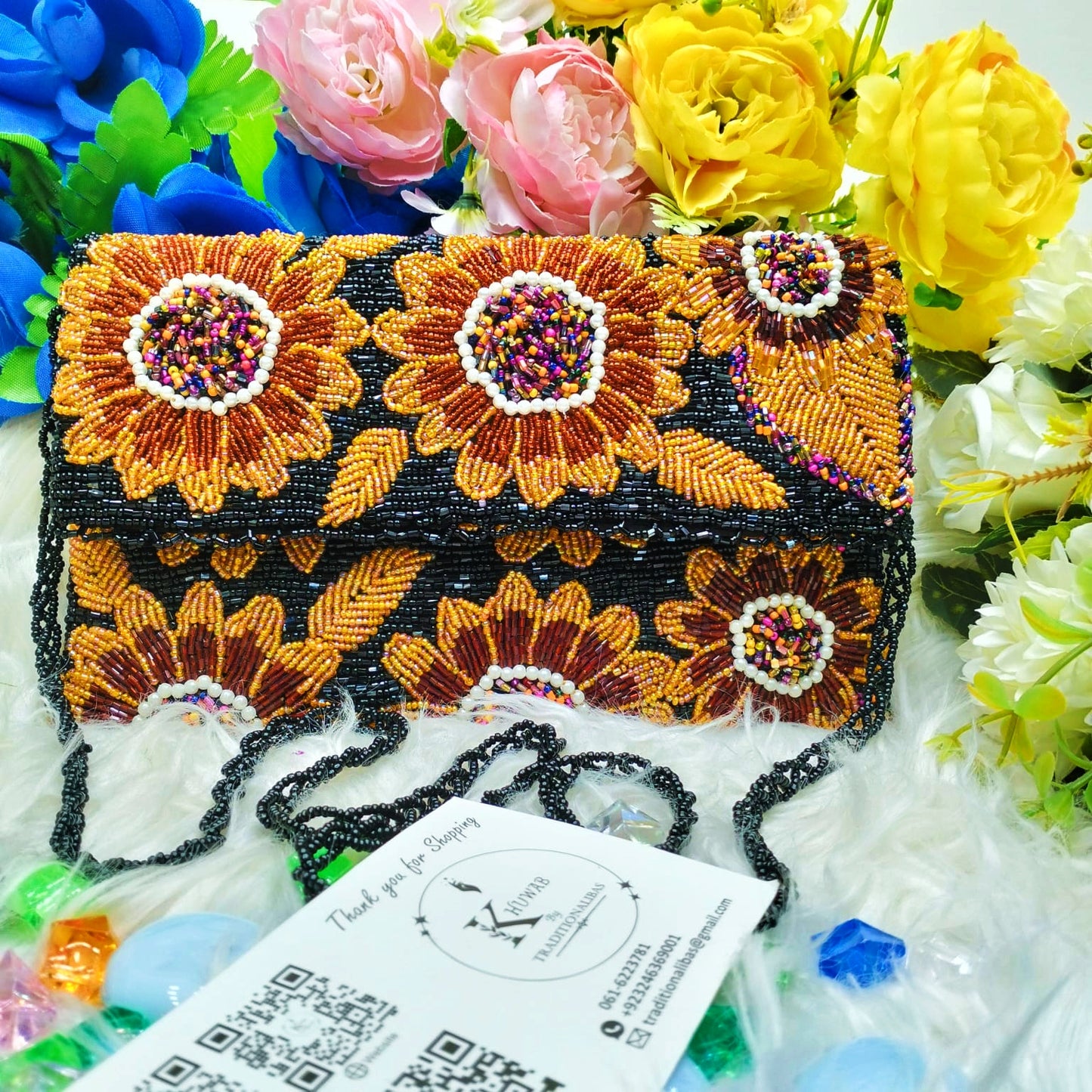 Khubsoorat Beaded Clutch