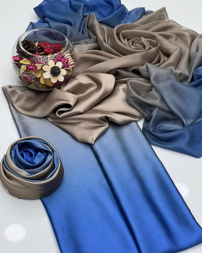 Trendy Shamoz Silk 3pc Dress – Digital Print Tie & Dye