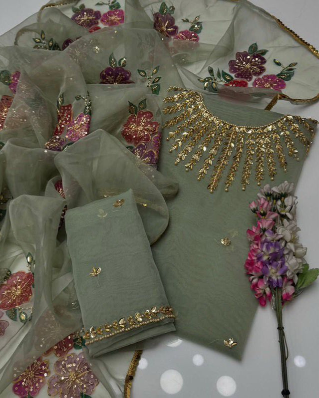 Organza - 2pc Hand Paint