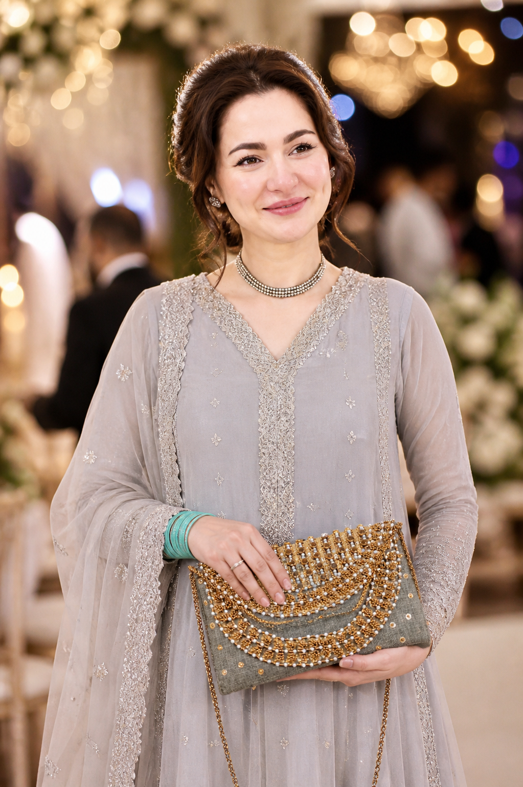Luxury Handmade Beaded Clutch Bag