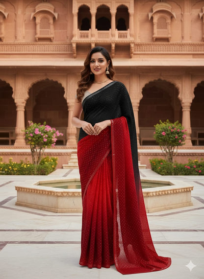 Korean Sheesha Silk sari tie & dyr