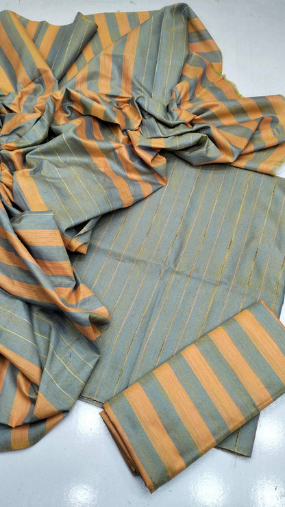 Eid Collection Multani Khadi Sussi with Heavy Velvet Dupatta - 3 Piece