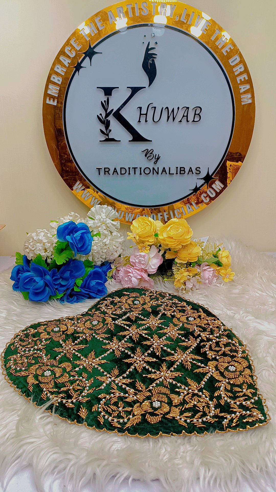 Heart Table Mat – Handmade