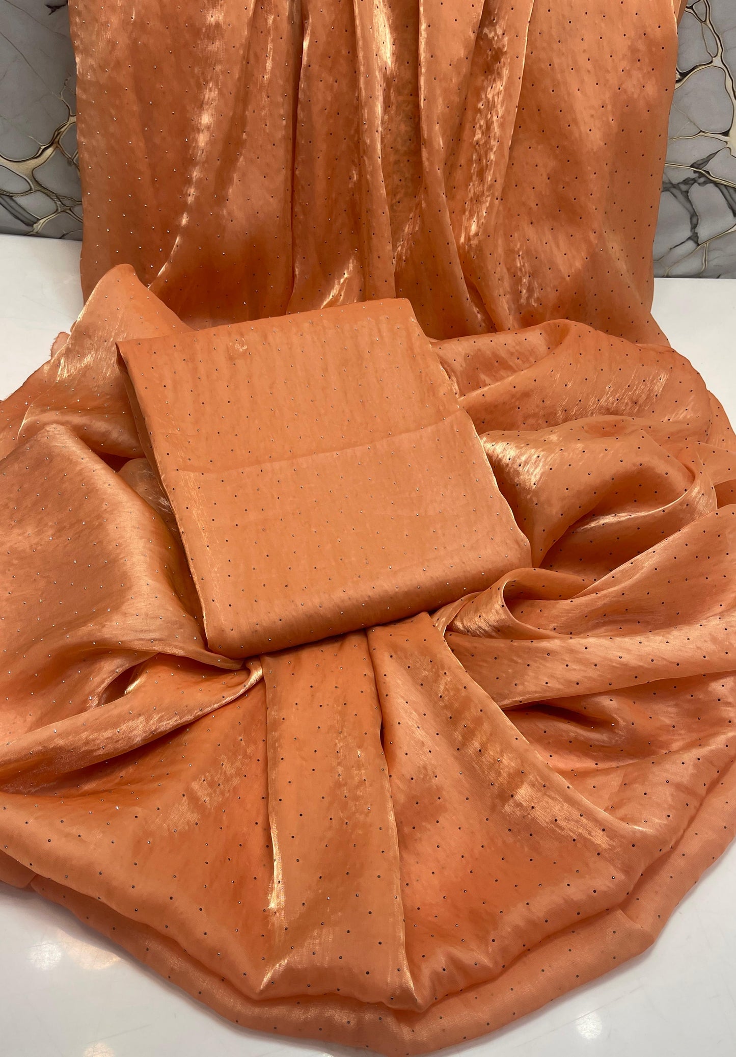 Korean Sheesha Silk sari