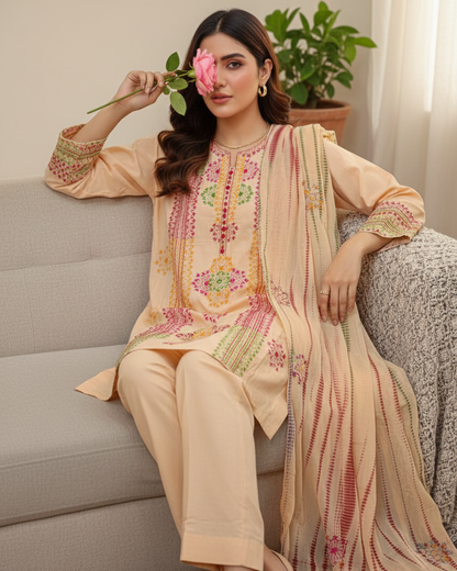 Handcrafted Lawn - 3 piece