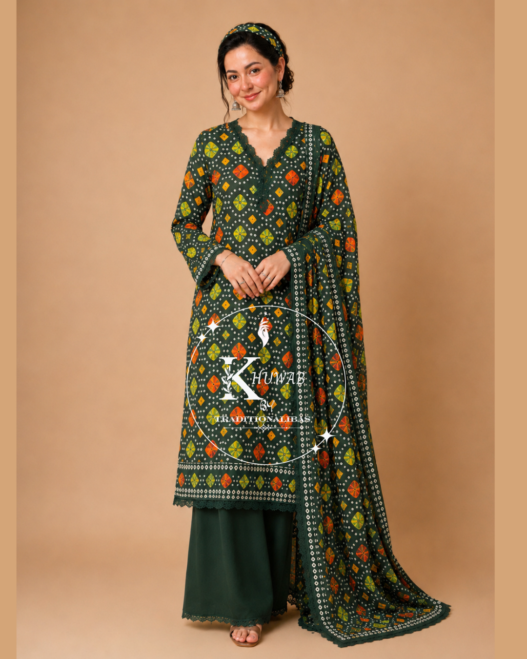 Chunri Print Lawn - 3 Piece