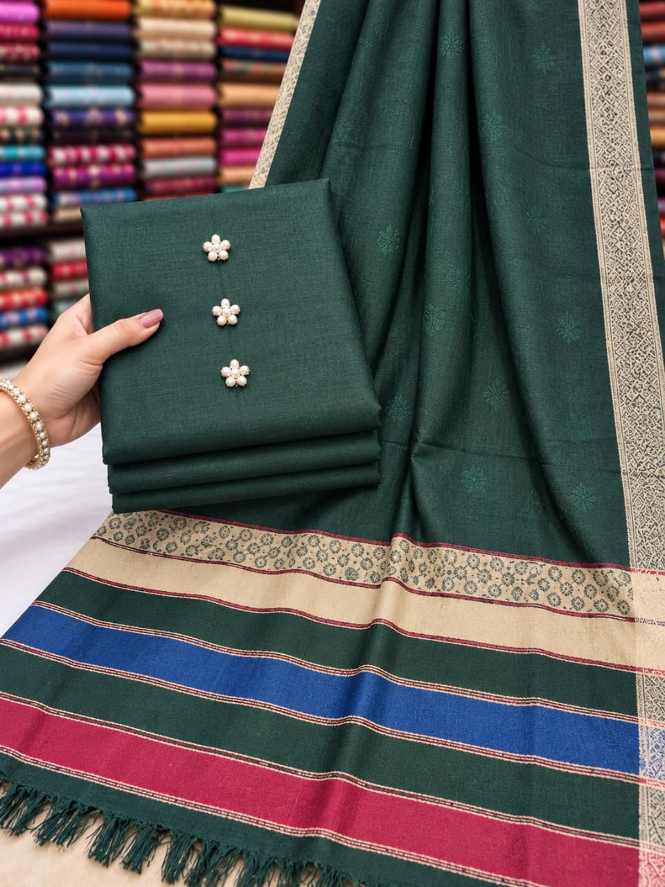 Premium Dhank -3 piece unstitched