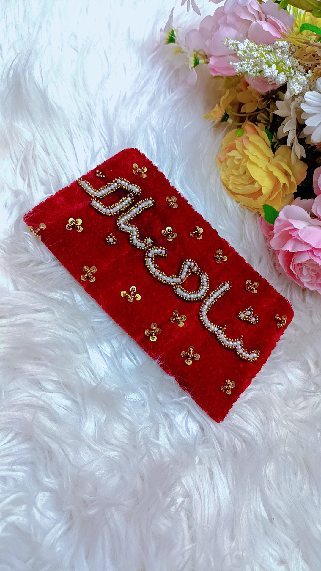 Elegant Handmade Beaded Money Envelope – Wedding Gift Edition