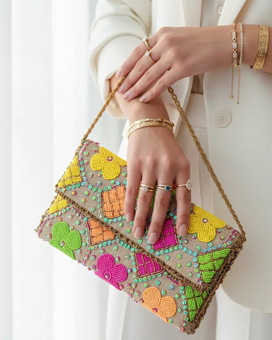 Elegant Beaded Evening Clutch