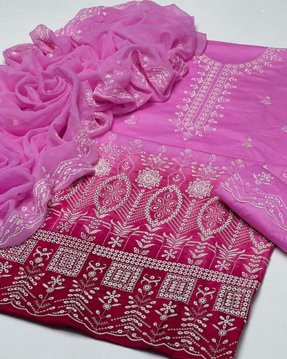Lawn embroidery - 3 piece suit