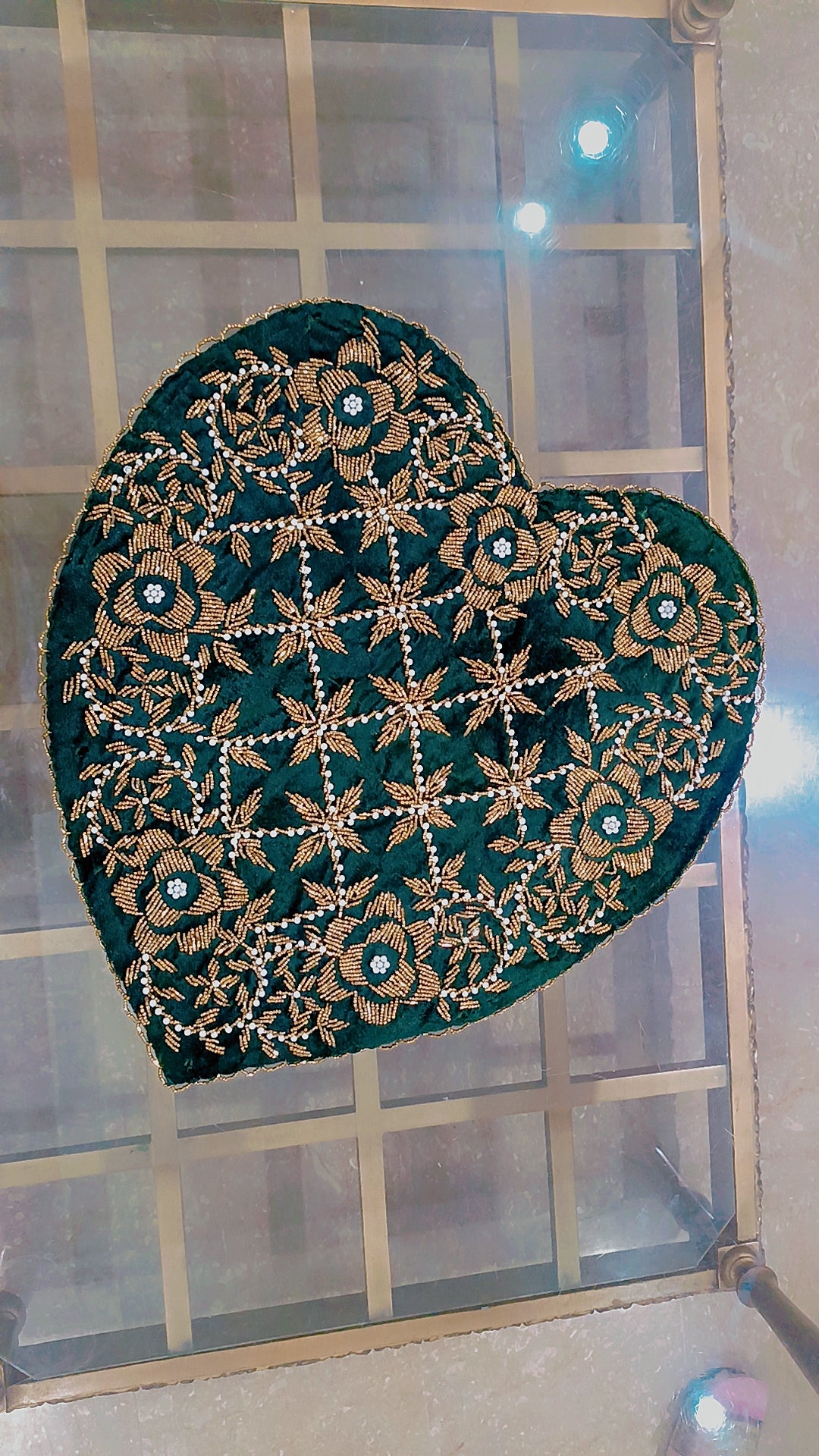 Heart Table Mat – Handmade