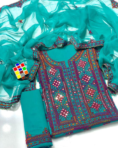Balochi Emb Lawn -3pc
