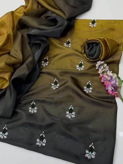 Sheesha silk Embroidered - 3 piece