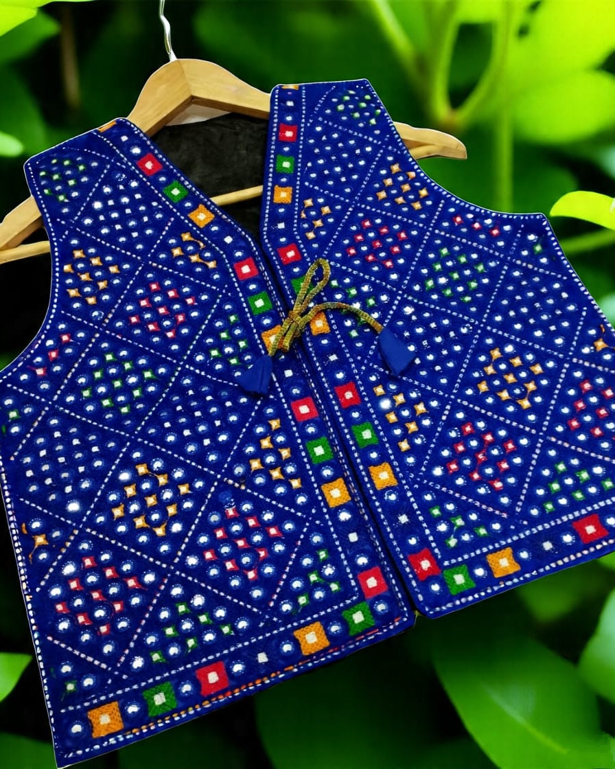 Multani Aari Hand Embroidered Trendy Waistcoat