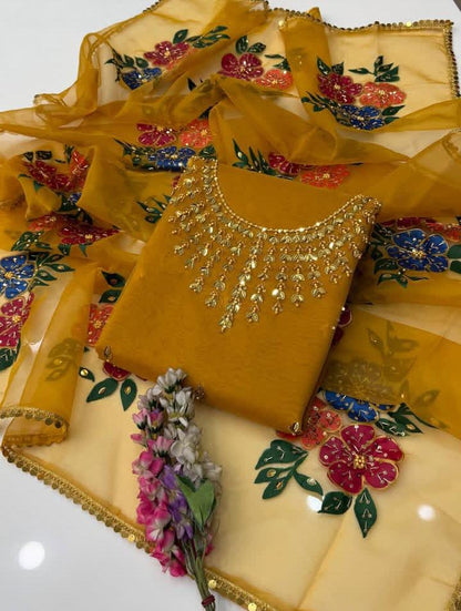 Organza Handpaint - 2 Piece