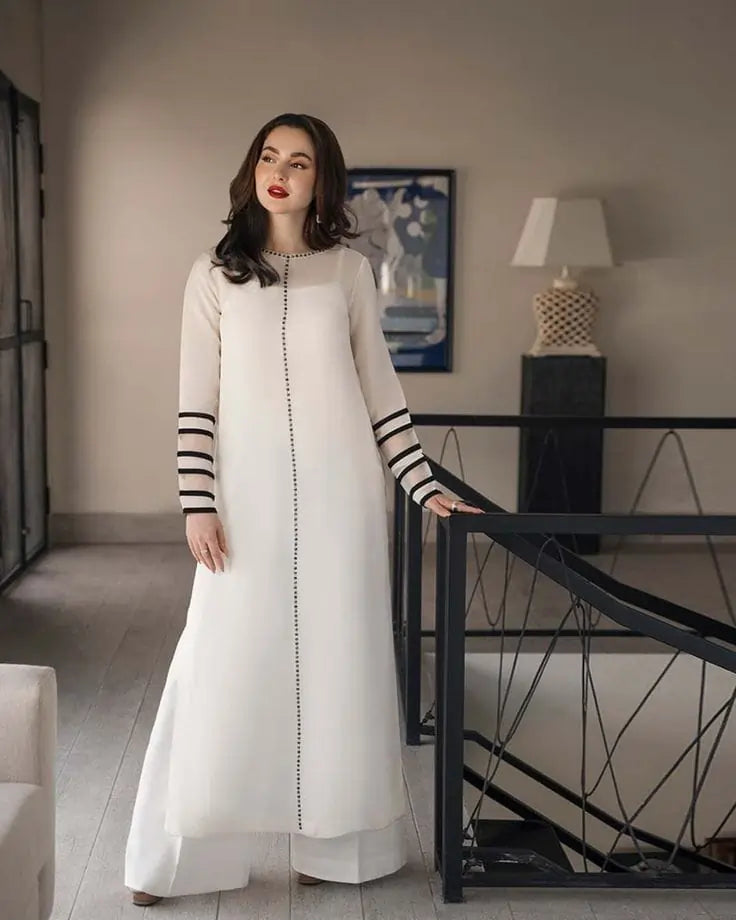 Royal Organza Eid Suit Inspired by Hania Amir – 3 Piece