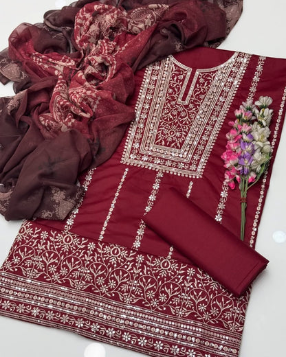 Bareeze Embroidered Lawn – 3 Piece