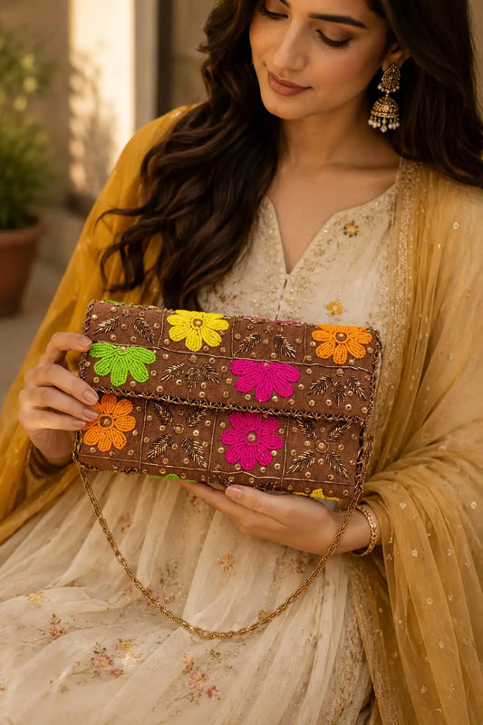 Blush Elegance Evening clutch